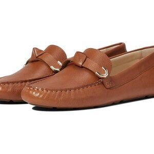 Cole Haan Evelyn Bow Driver  Pecan Leather Loafers Size 9.5
